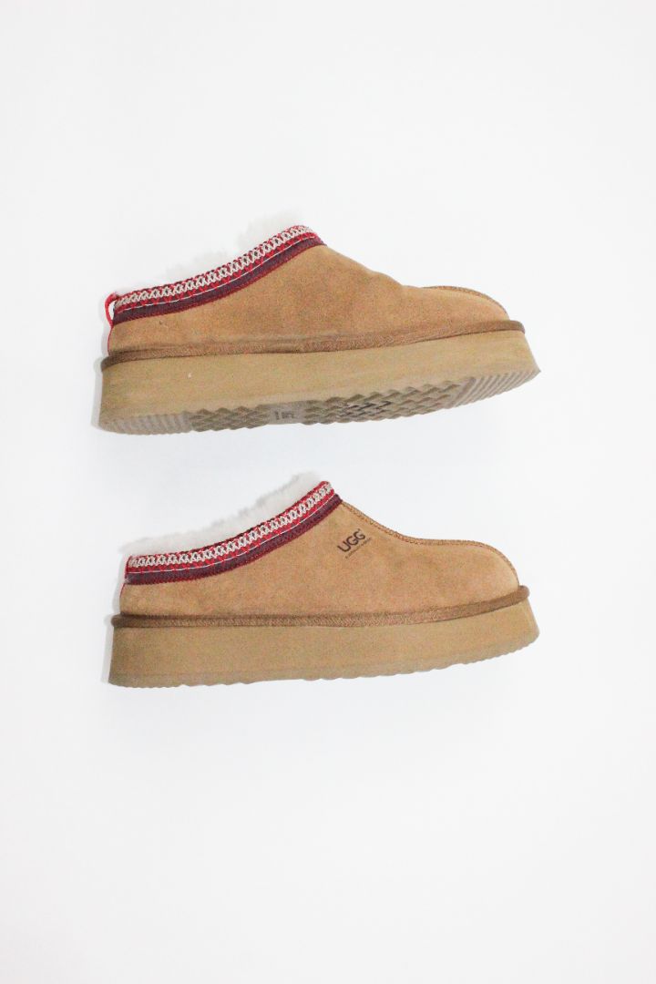 SHOES, UGG, BROWN/RED, 41