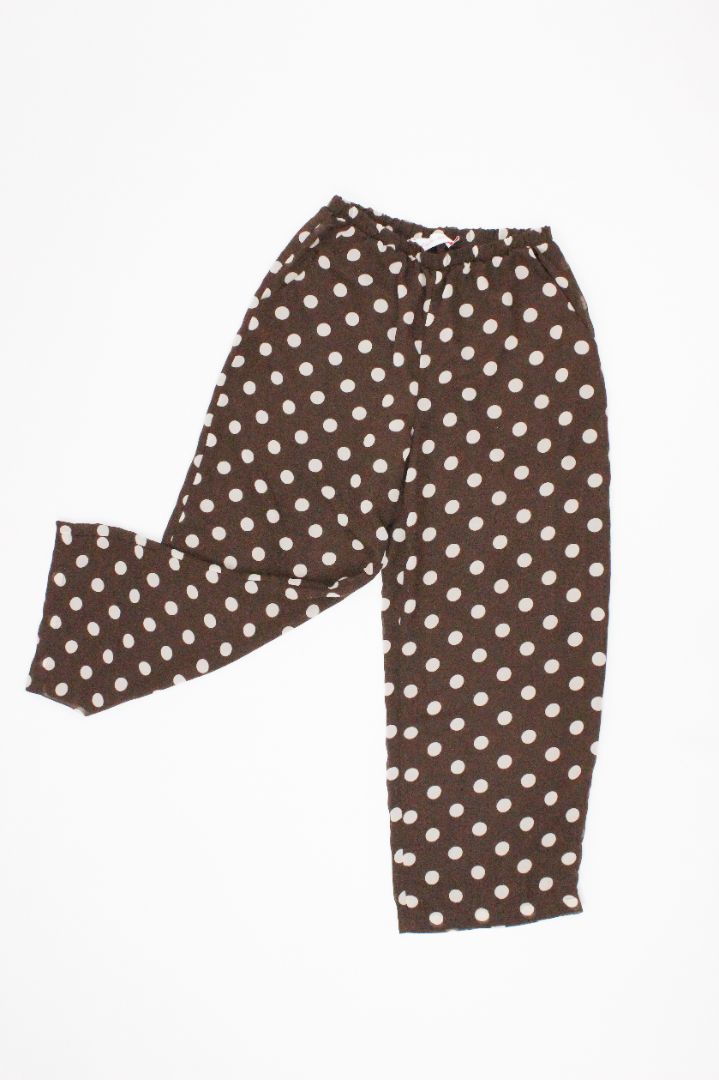 PANTS, LISA SAYS GAH!, BROWN/WHITE, L