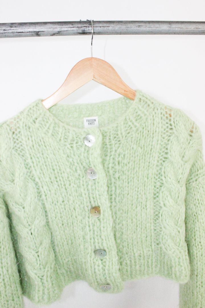 CARDIGAN, FRISSON KNITS, M