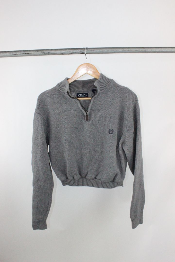 KNIT, CHAPS, GREY, L