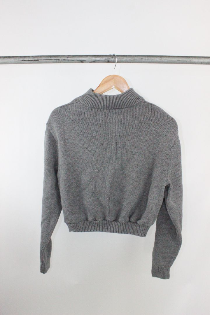 KNIT, CHAPS, GREY, L