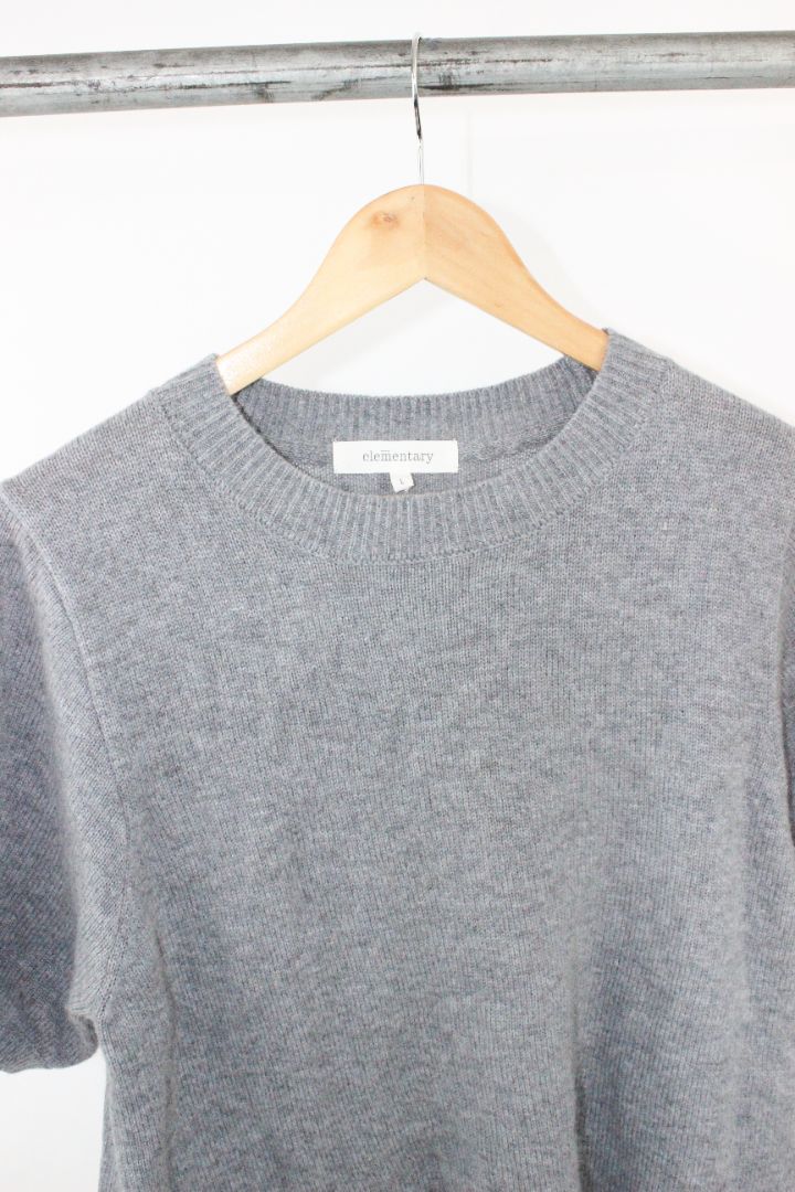 KNIT, ELEMENTARY, GREY, L