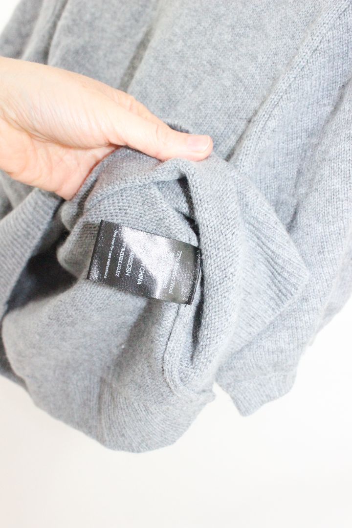KNIT, ELEMENTARY, GREY, L