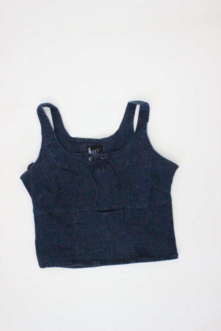 BLOUSE, IGNITE 101, BLUE DENIM, 14