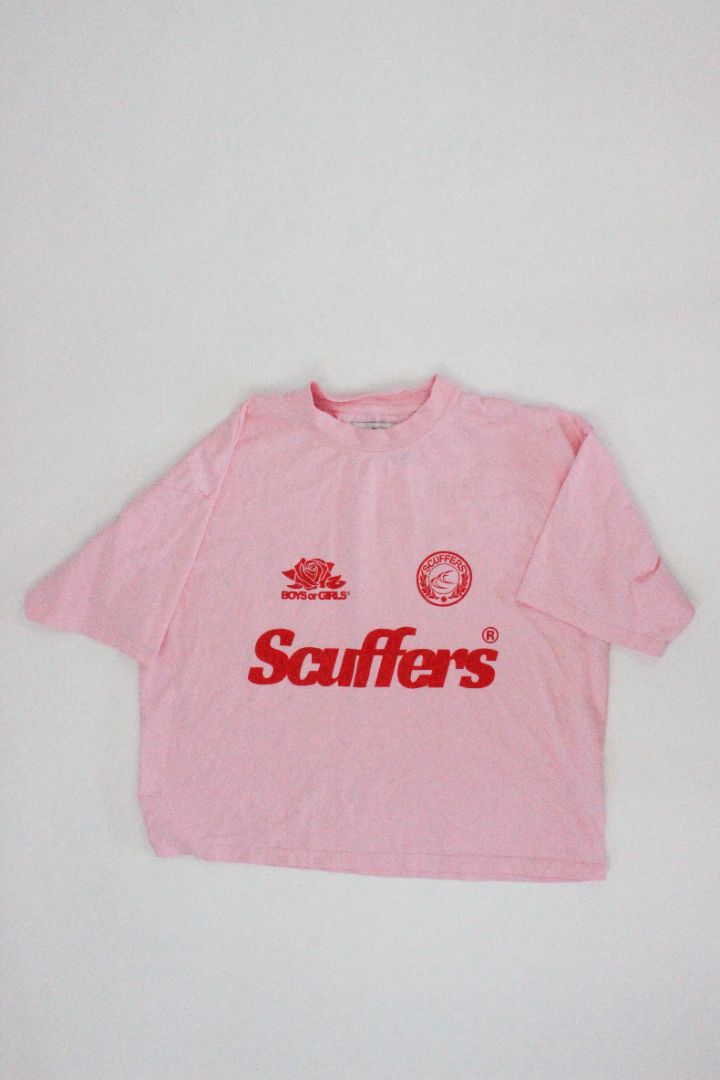 SS TEE, SCUFFERS, PINK/RED, M