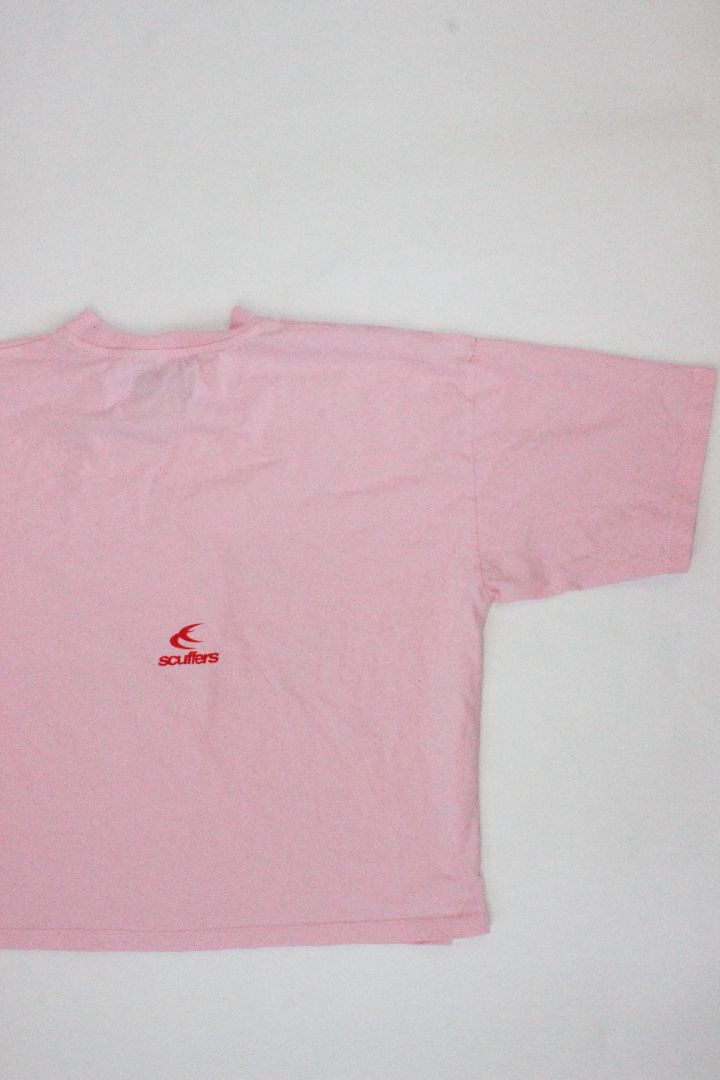 SS TEE, SCUFFERS, PINK/RED, M