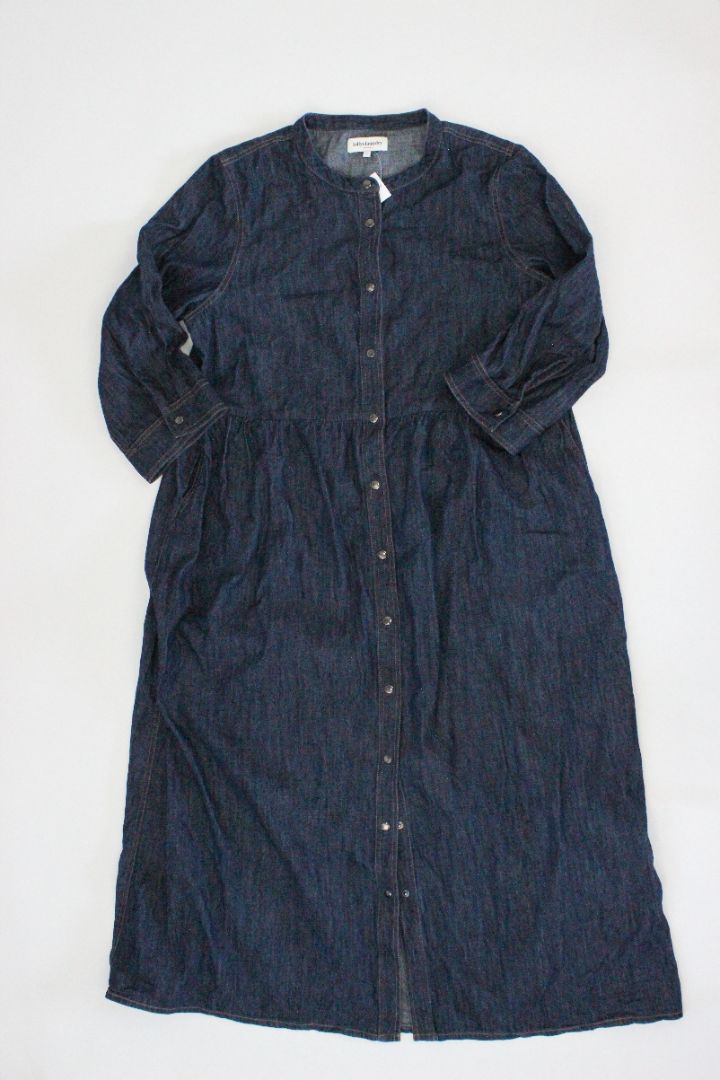 MAXI DRESS, LOLLYS LAUNDRY, BLUE DENIM, 16