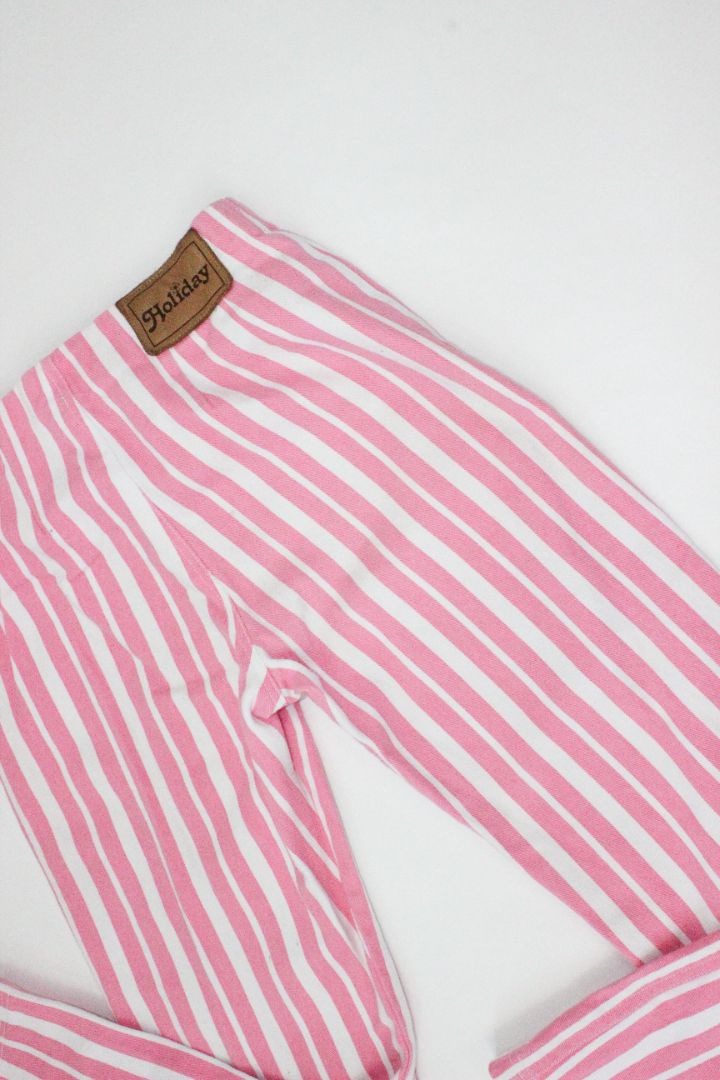 PANTS, HOLIDAY, PINK/WHITE, M