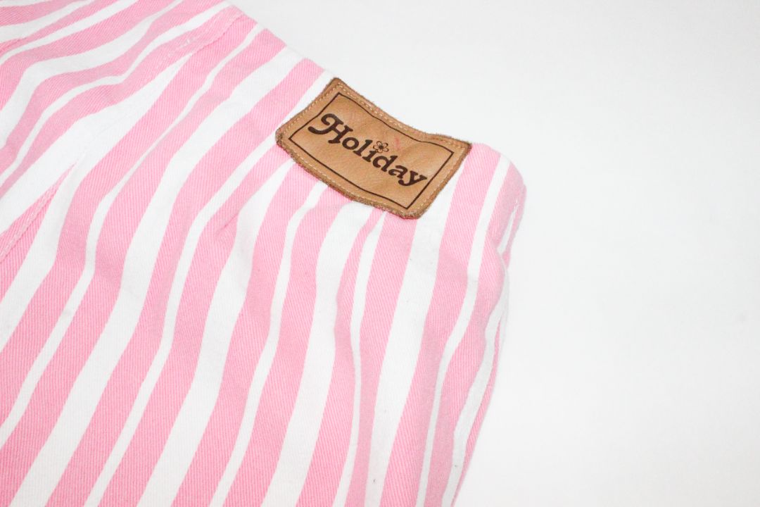 PANTS, HOLIDAY, PINK/WHITE, M