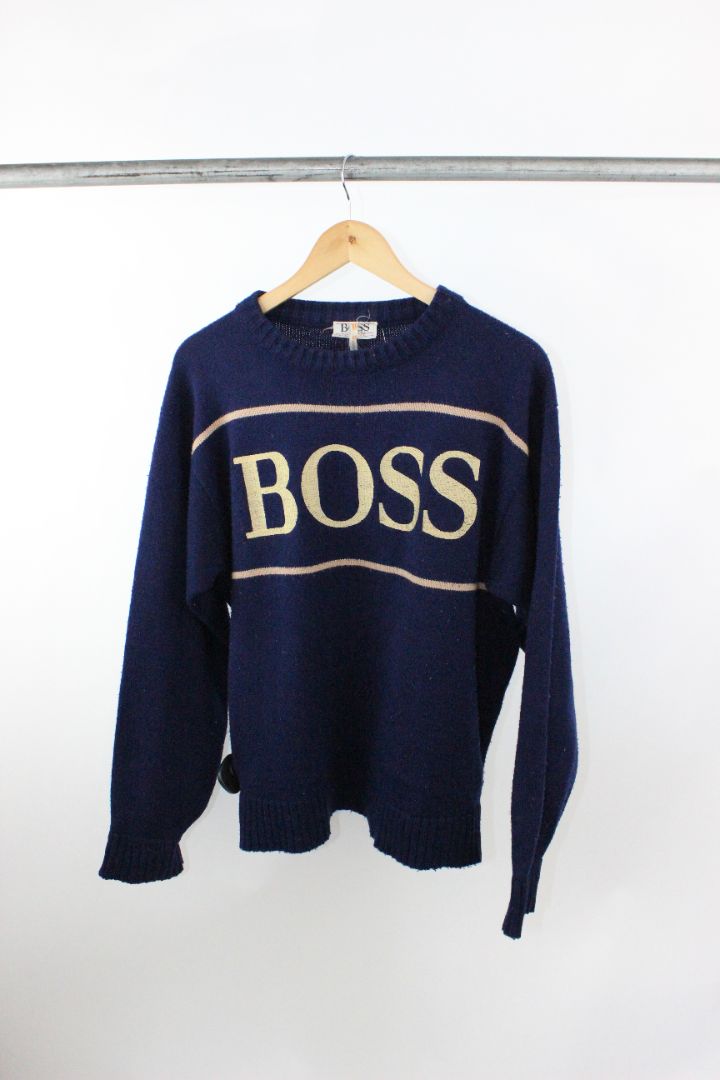 VINTAGE, KNIT, HUGO BOSS, XL