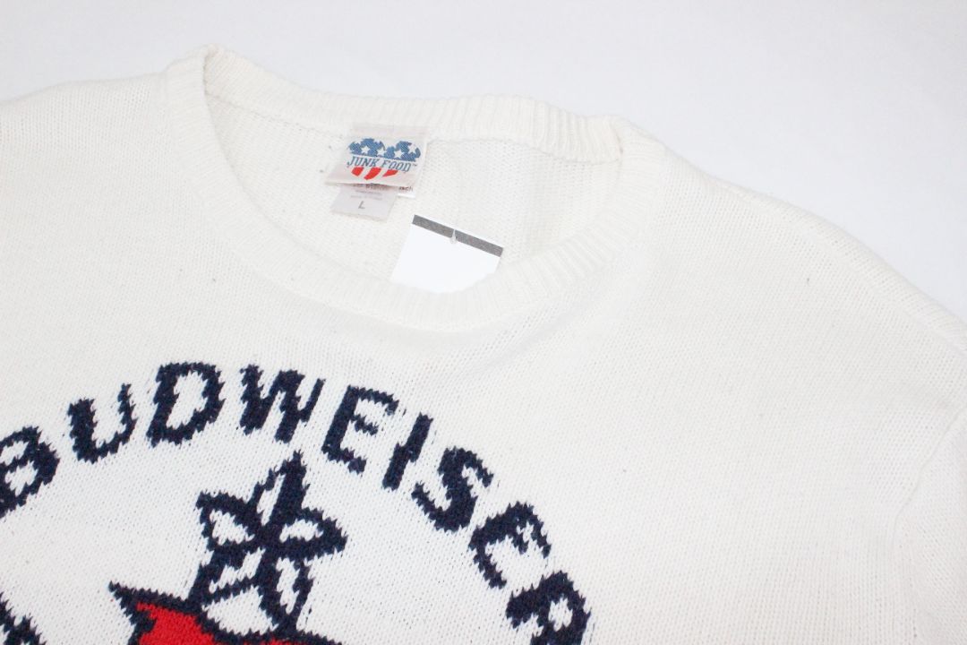VINTAGE, KNIT, BUDWEISER, L