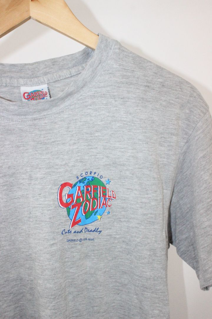 VINTAGE, SS TEE, GARFIELD ZODIAC, L