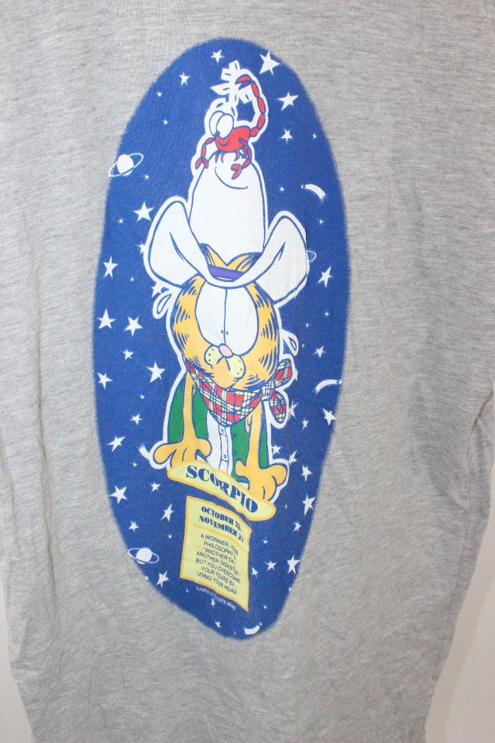 VINTAGE, SS TEE, GARFIELD ZODIAC, L