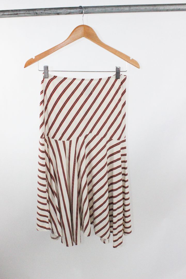 MIDI SKIRT, WITH JEAN, XS