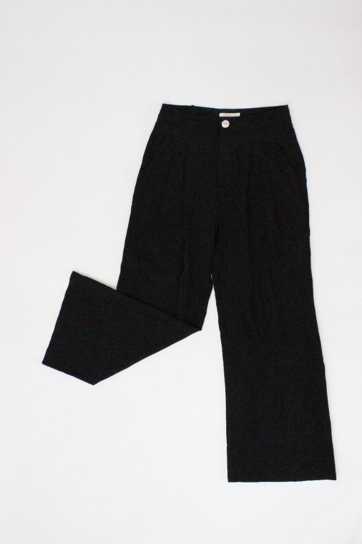 PANTS, MARLE, BLACK, 8
