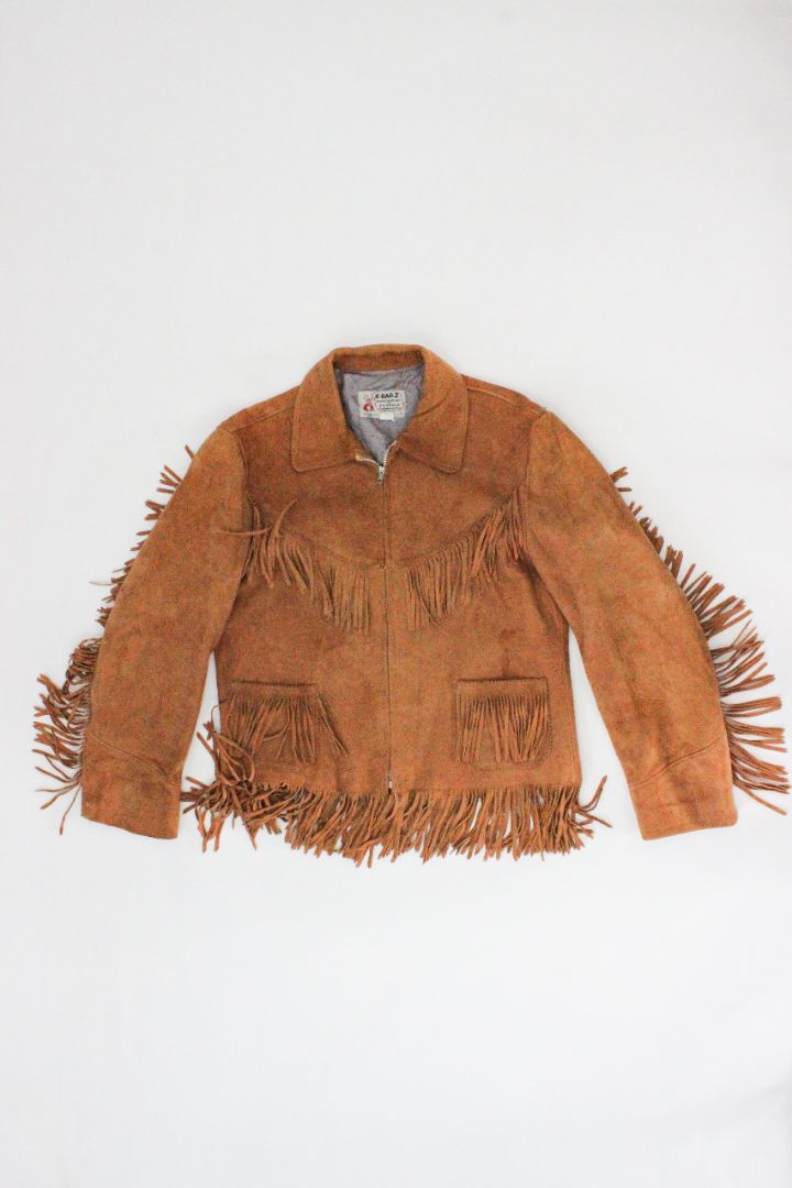 VINTAGE, FRINGE SUEDE JACKET