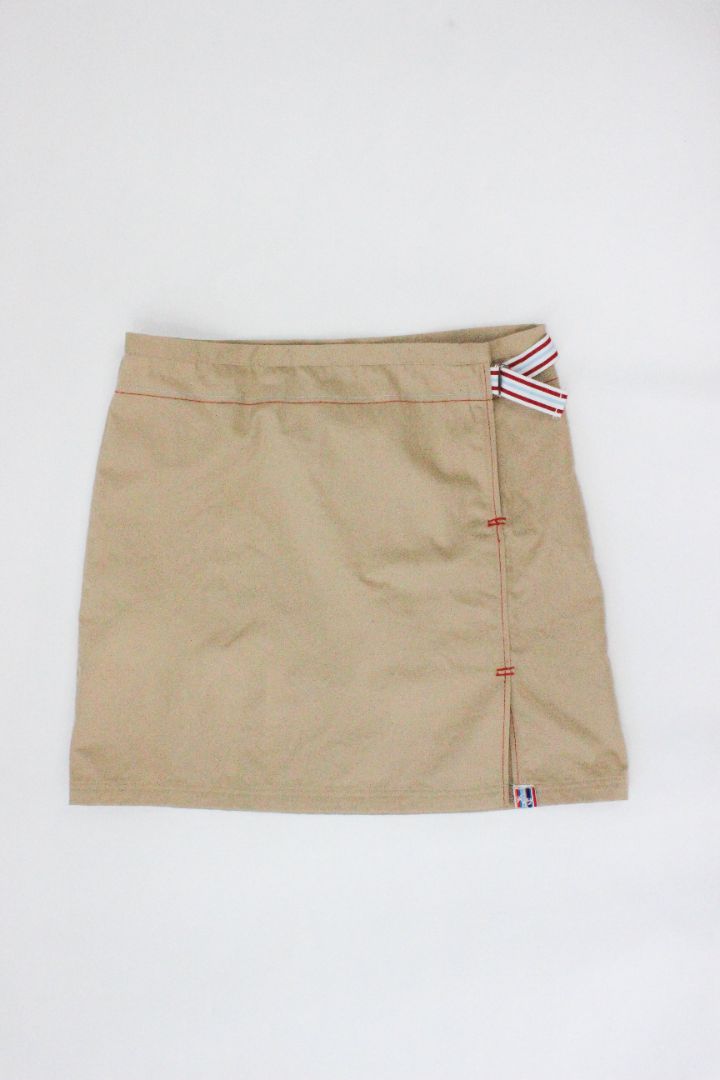 Y2K MINI SKIRT, ROXY, BEIGE, 12