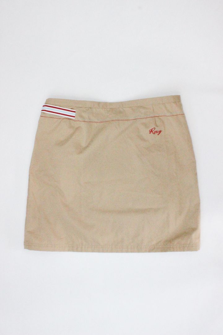Y2K MINI SKIRT, ROXY, BEIGE, 12