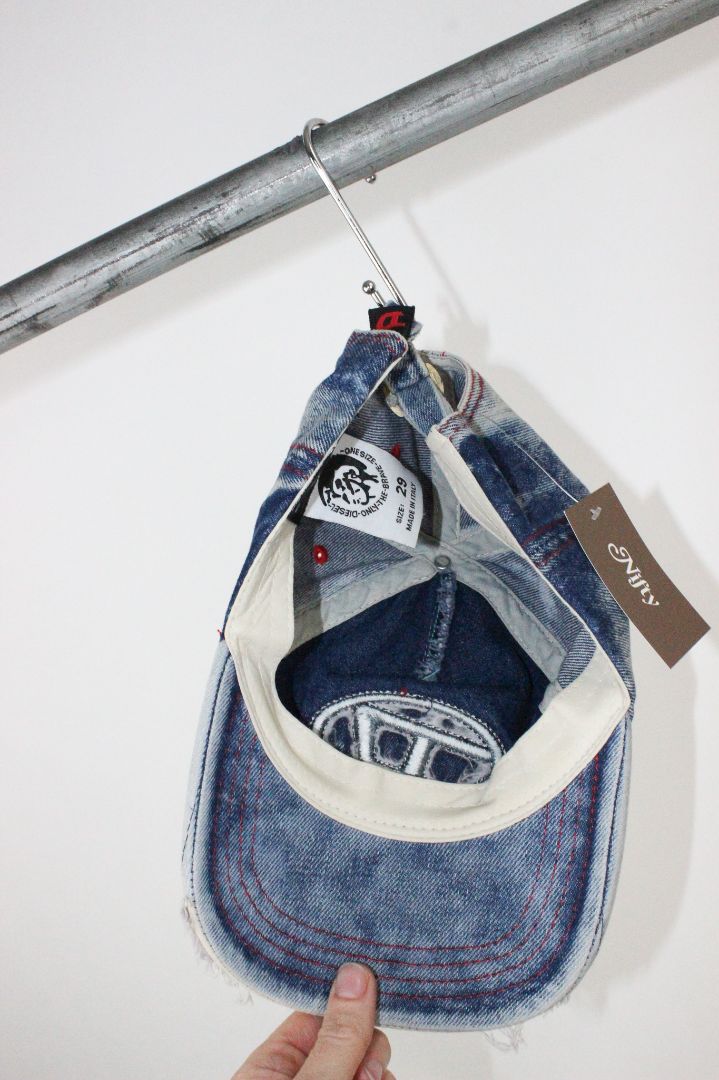 CAP, DIESEL, BLUE DENIM