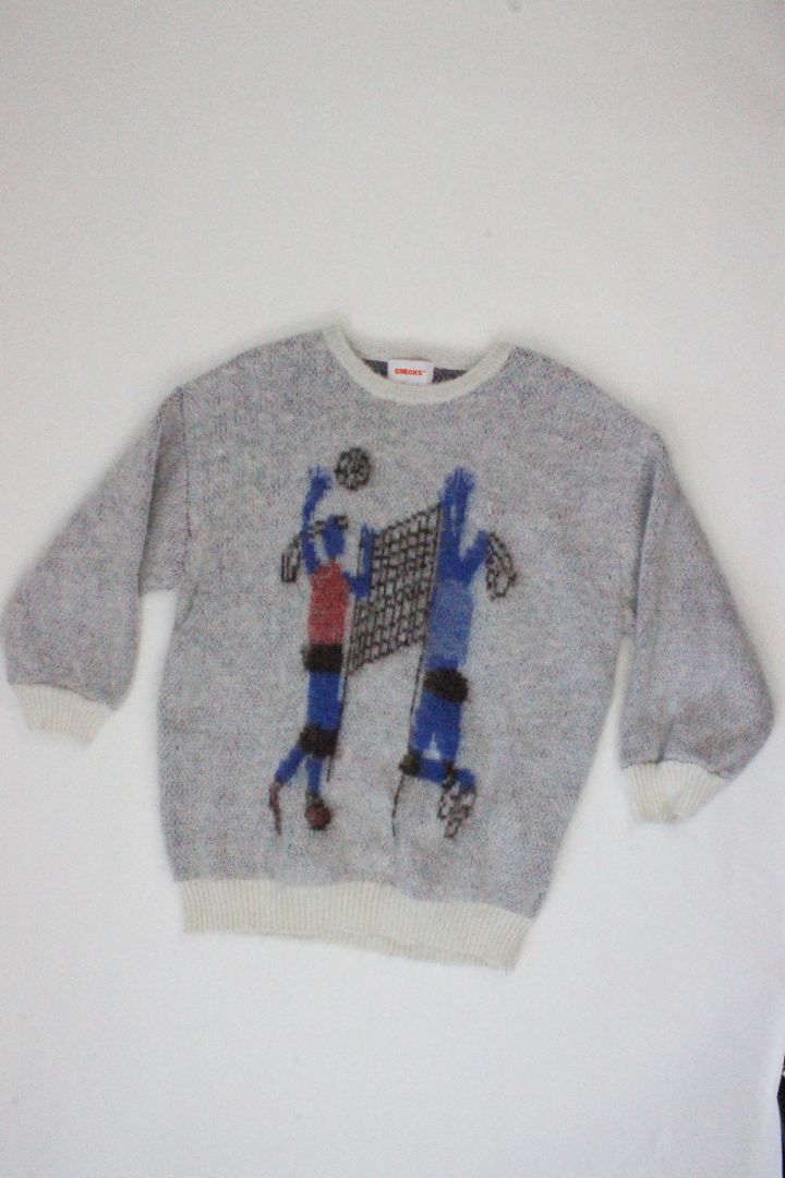 CHECKS, KNIT, MOHAIR, MENS XS