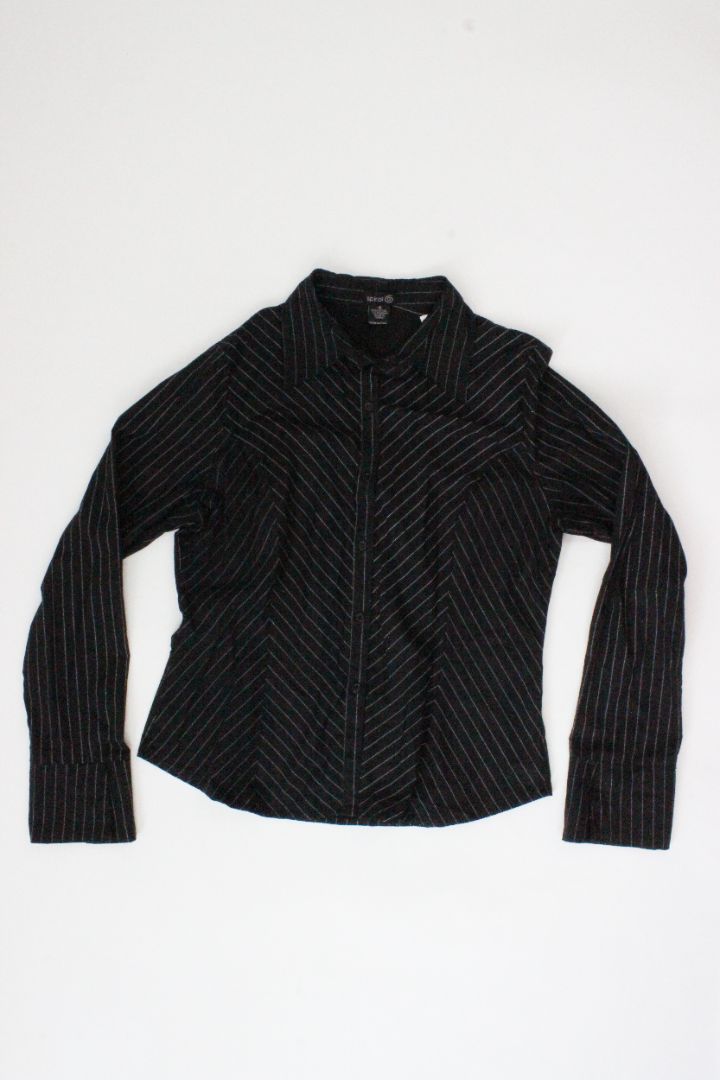 Y2K, SPIRAL, PINSTRIPE SHIRT, 6