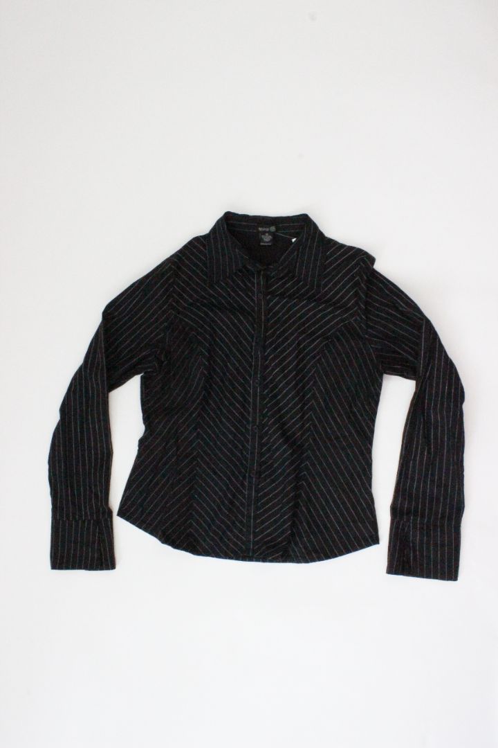 Y2K, SPIRAL, PINSTRIPE SHIRT, 6