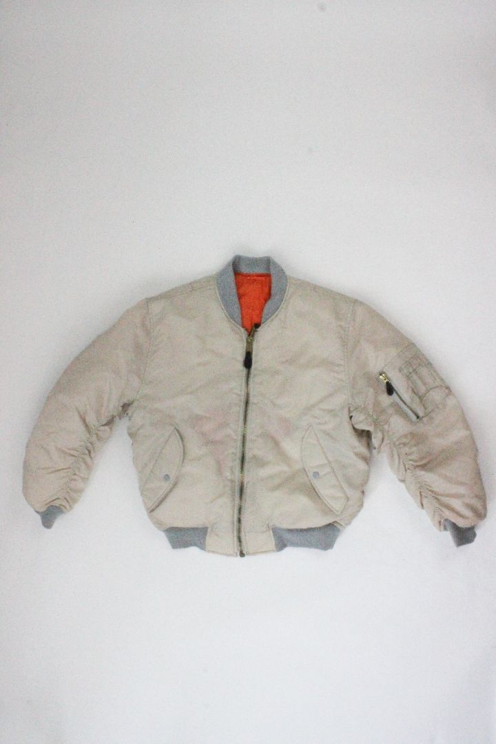 ALPHA, BOMBER JACKET, BEIGE, S