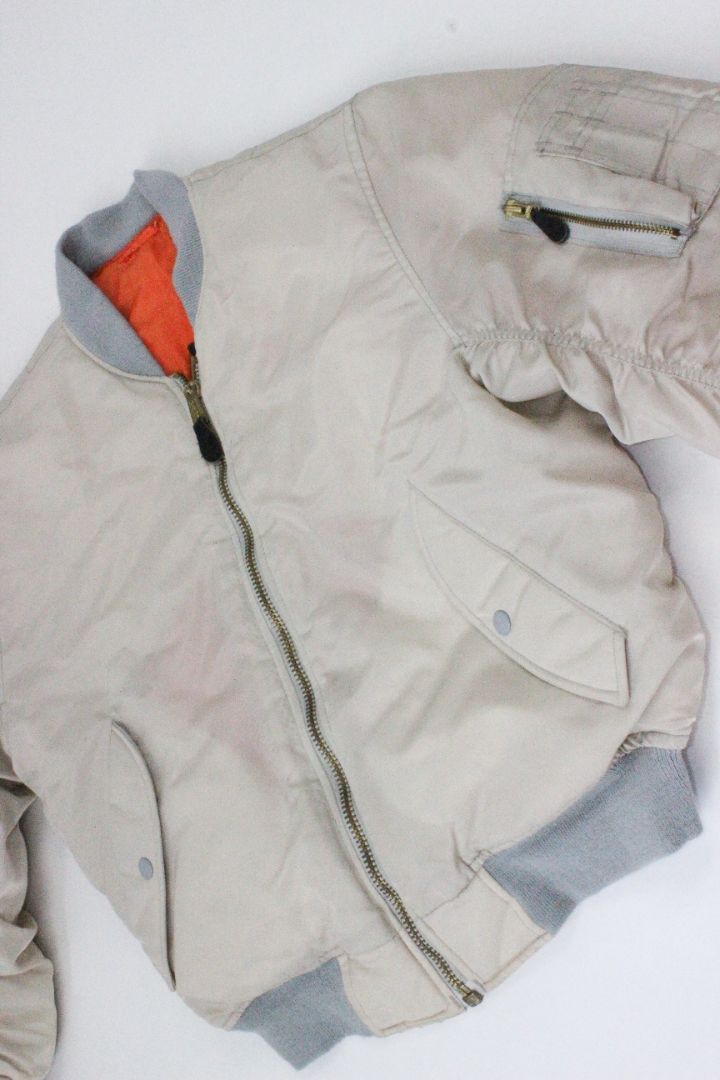 ALPHA, BOMBER JACKET, BEIGE, S