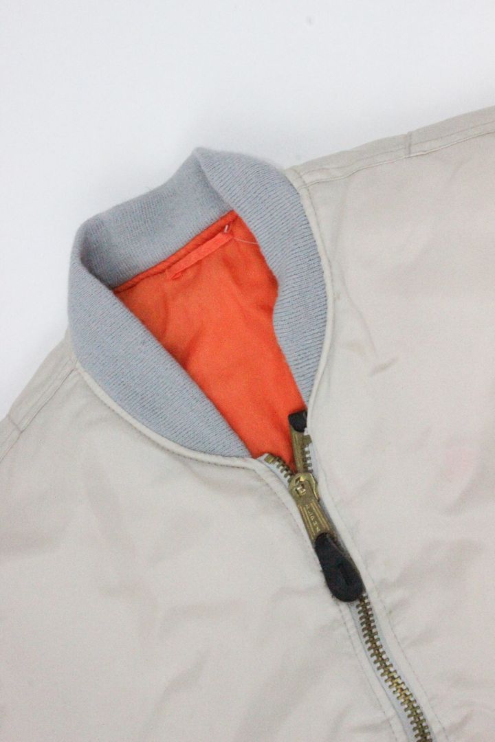 ALPHA, BOMBER JACKET, BEIGE, S