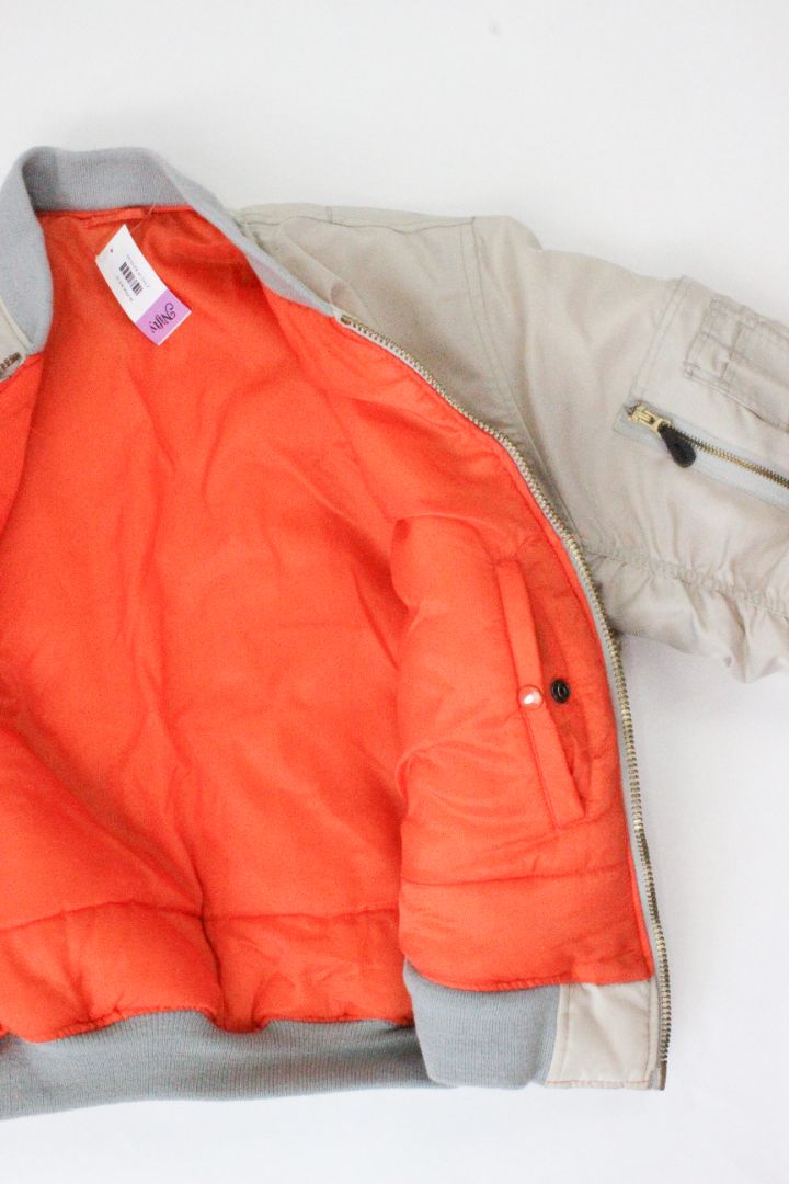 ALPHA, BOMBER JACKET, BEIGE, S