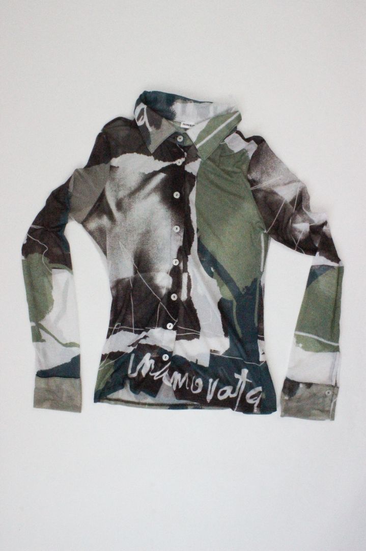 INAMORATA,  MESH BLOUSE, L