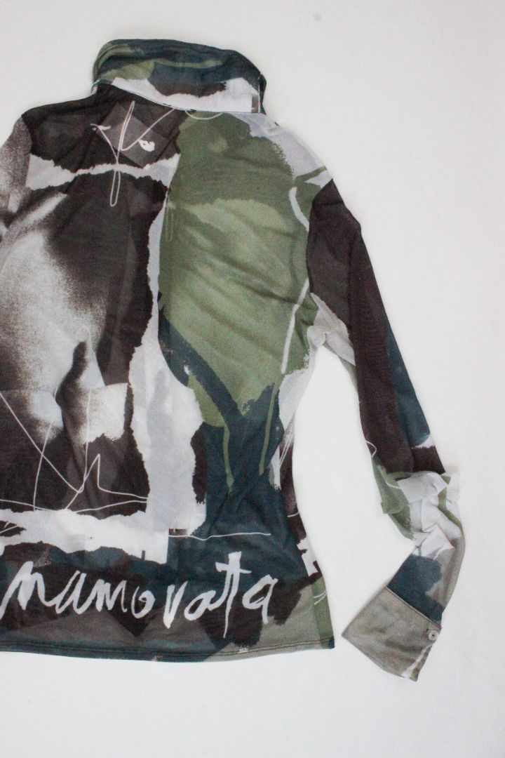 INAMORATA,  MESH BLOUSE, L
