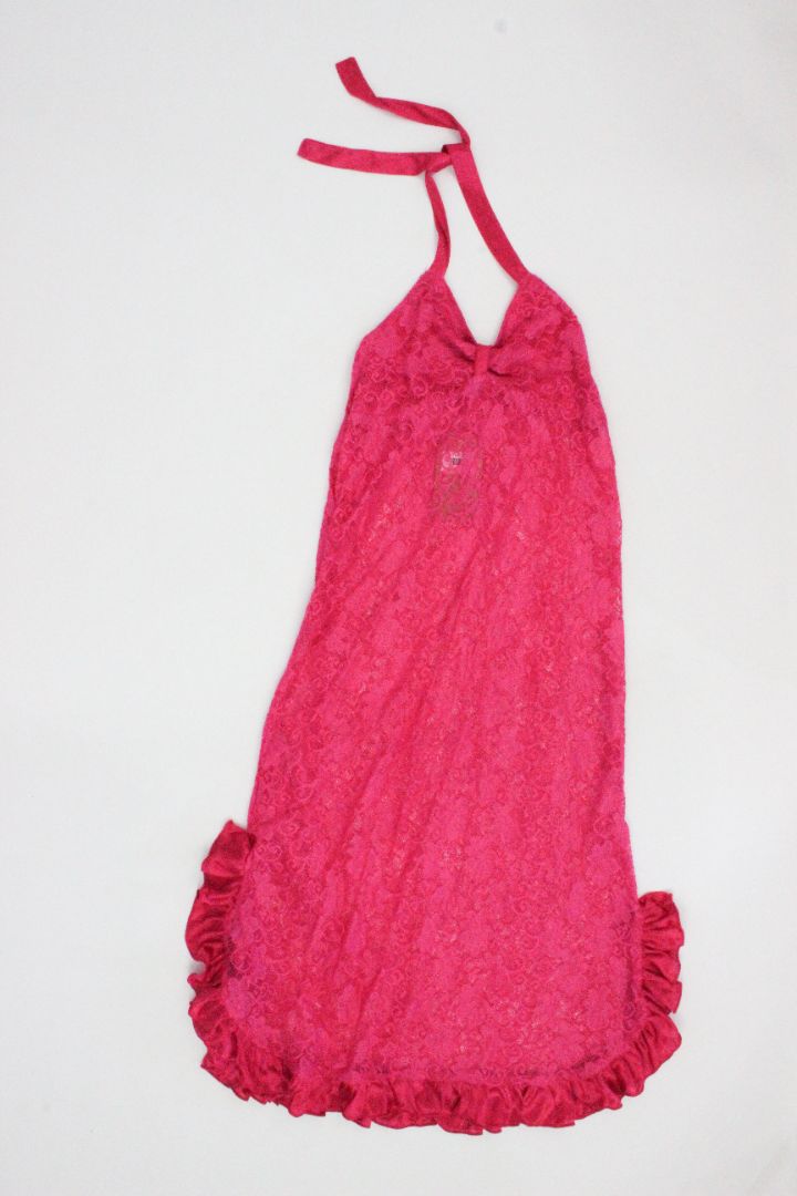 VINTAGE, MIDI DRESS, PINK, S