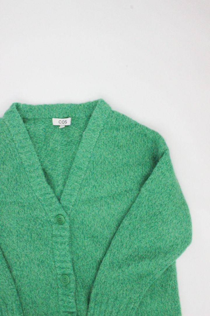 CARDIGAN, COS, GREEN, M