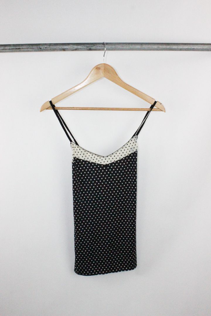 CAMI, CALVIN KLEIN, BLACK/WHITE, S