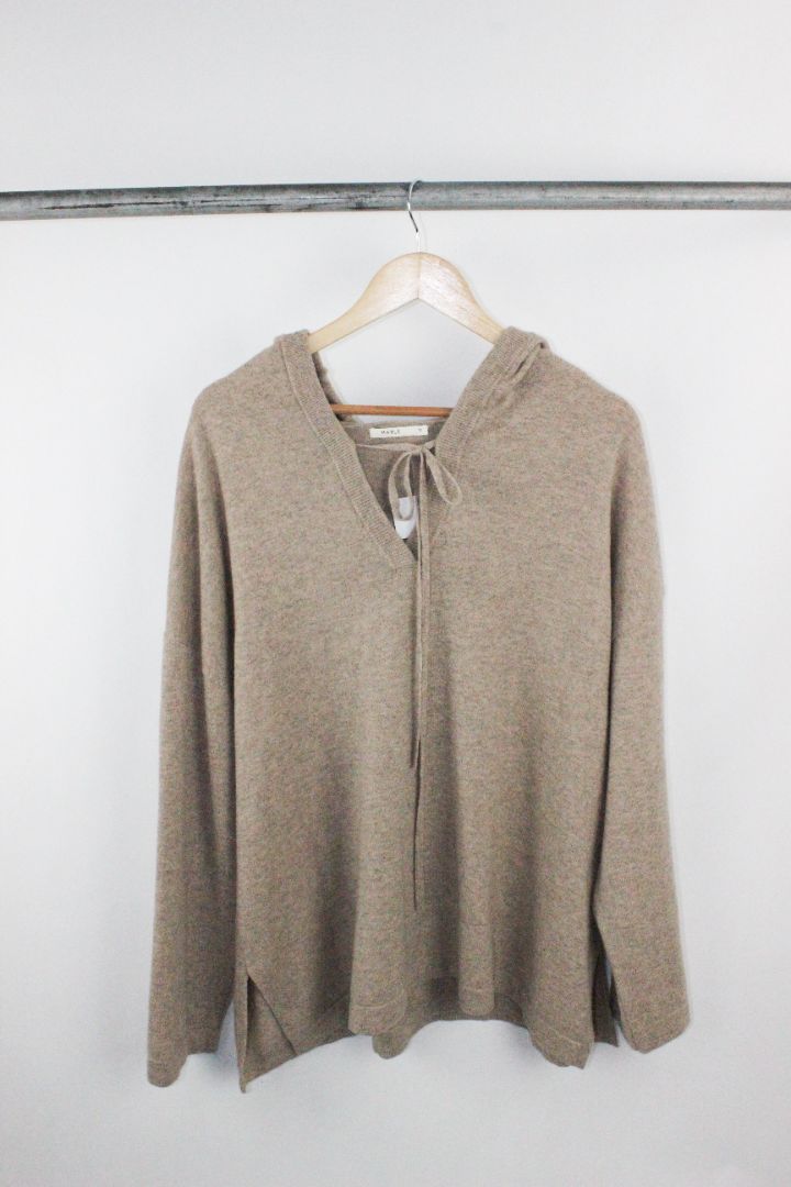 KNIT, MARLE, BROWN, 12