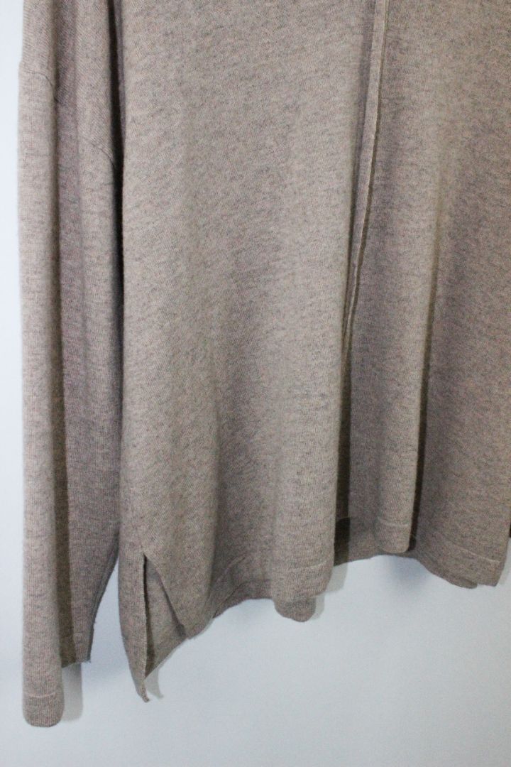 KNIT, MARLE, BROWN, 12