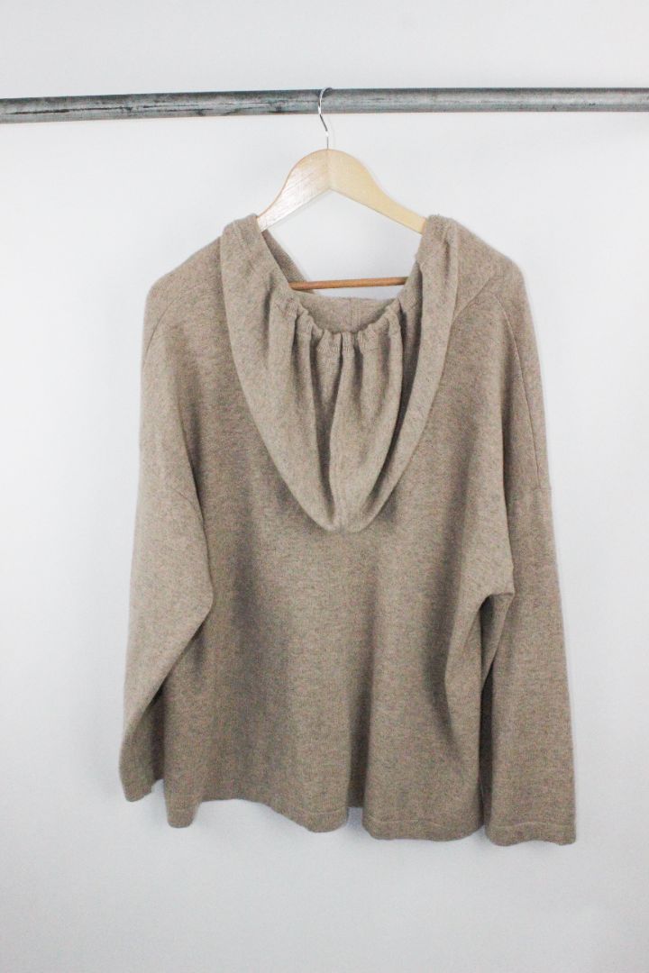 KNIT, MARLE, BROWN, 12