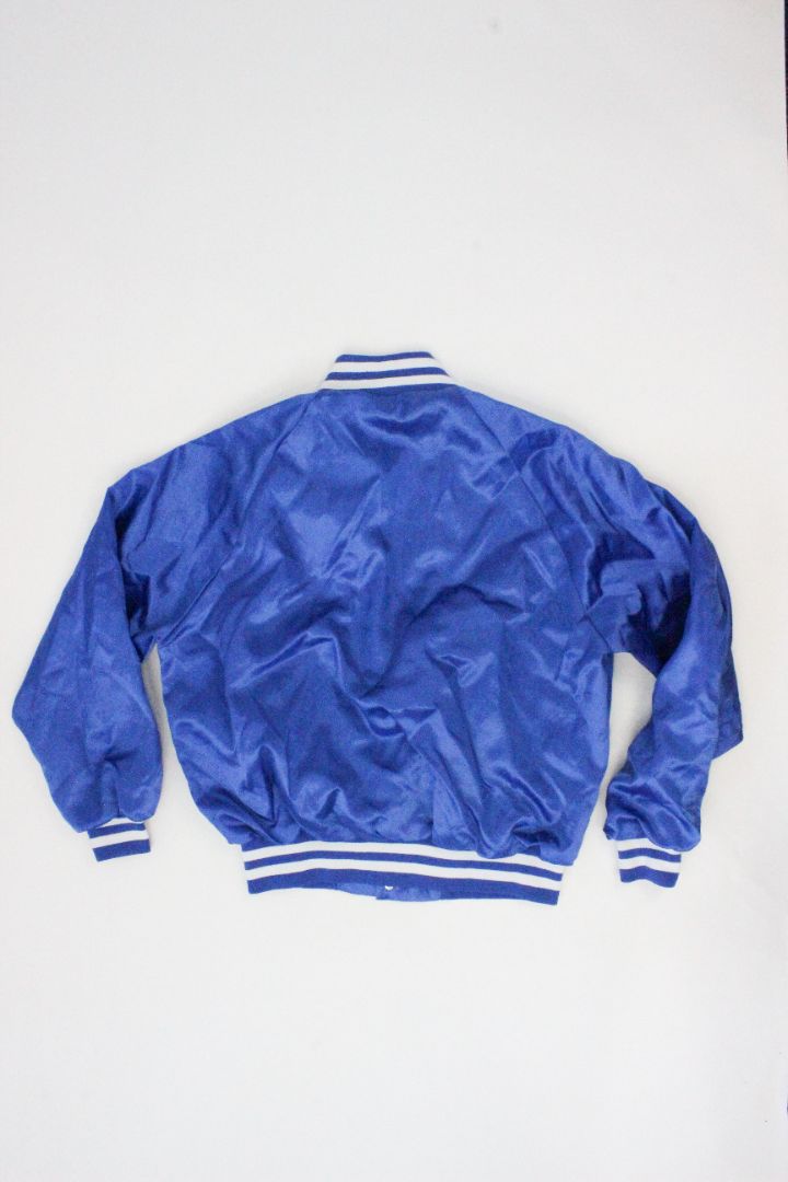 VINTAGE SATIN BOMBER JACKET, M