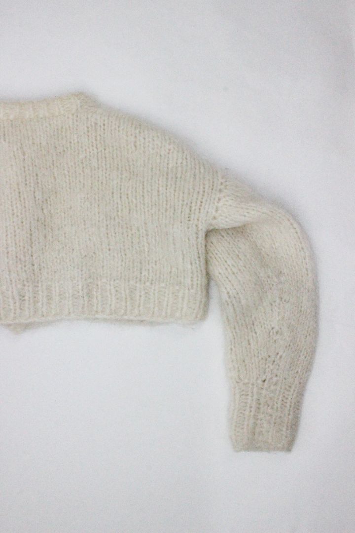 CARDIGAN, FRISSON KNITS, CREAM, S
