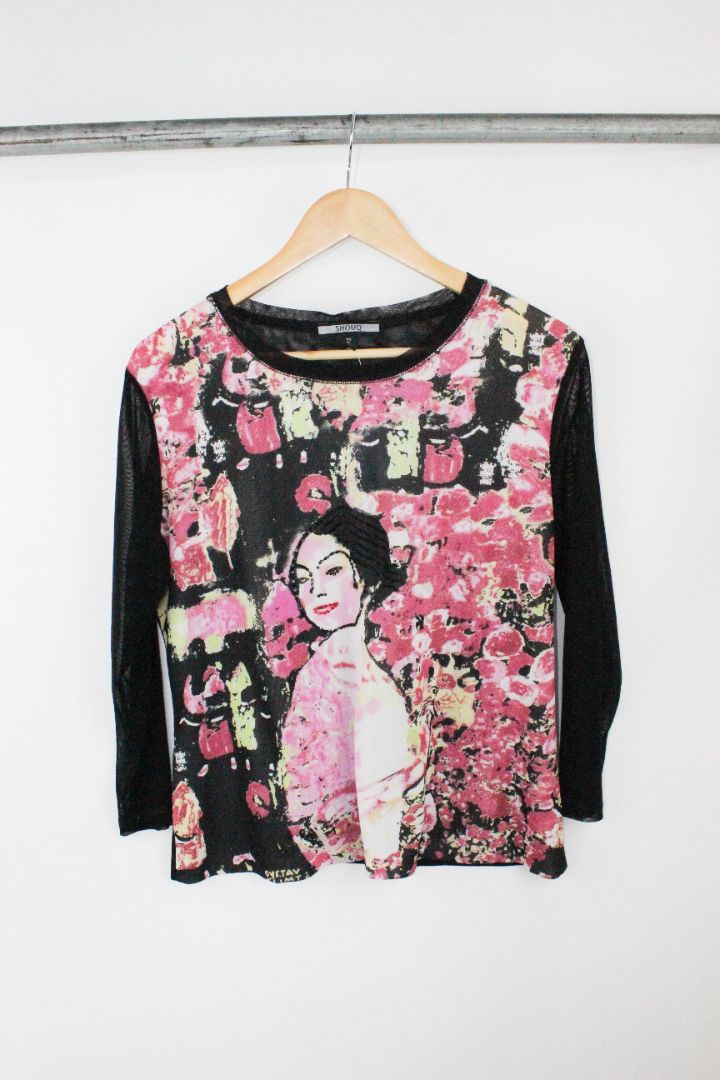 Y2K, BLOUSE, SHOUQ, XL