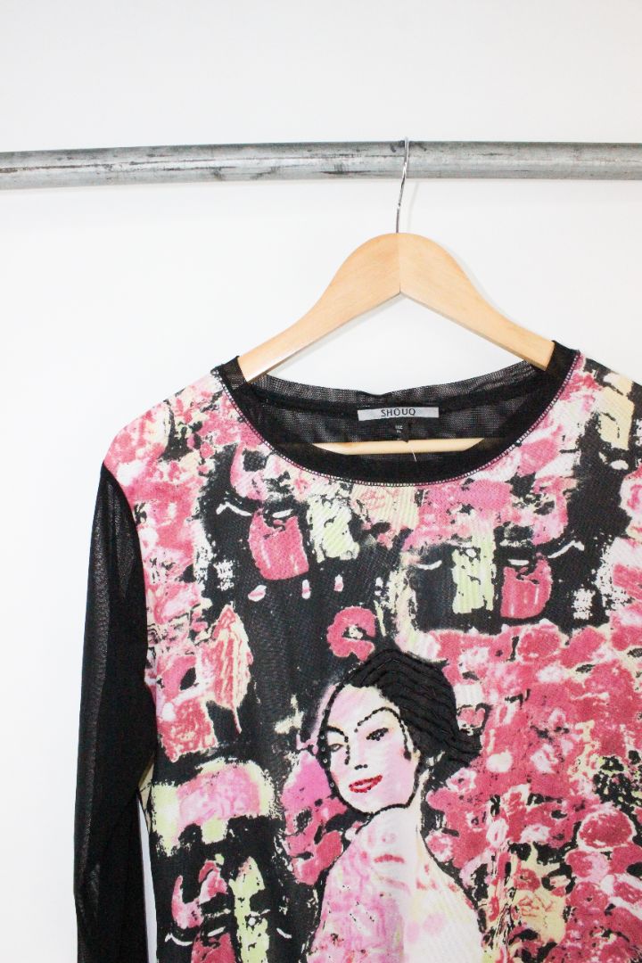 Y2K, BLOUSE, SHOUQ, XL