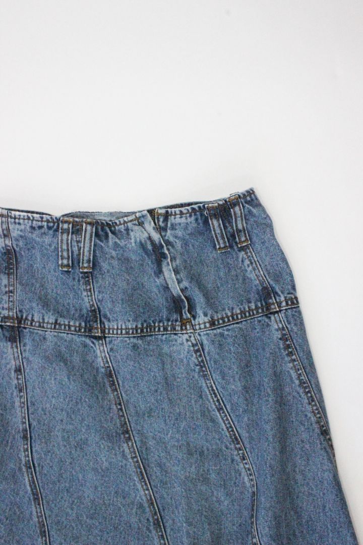 VINTAGE, DENIM, MAXI SKIRT, 10