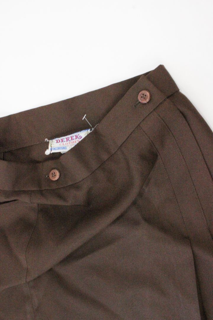 VINTAGE, MIDI SKIRT, BROWN, 12