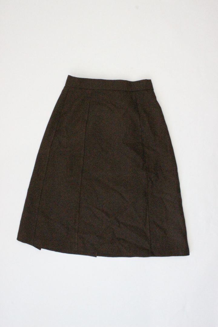 VINTAGE, MIDI SKIRT, BROWN, 12