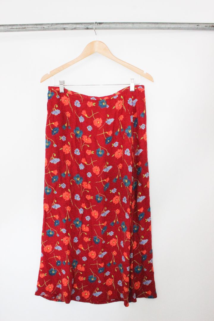 Y2K, MIDI SKIRT, LAURA ASHLEY, 16