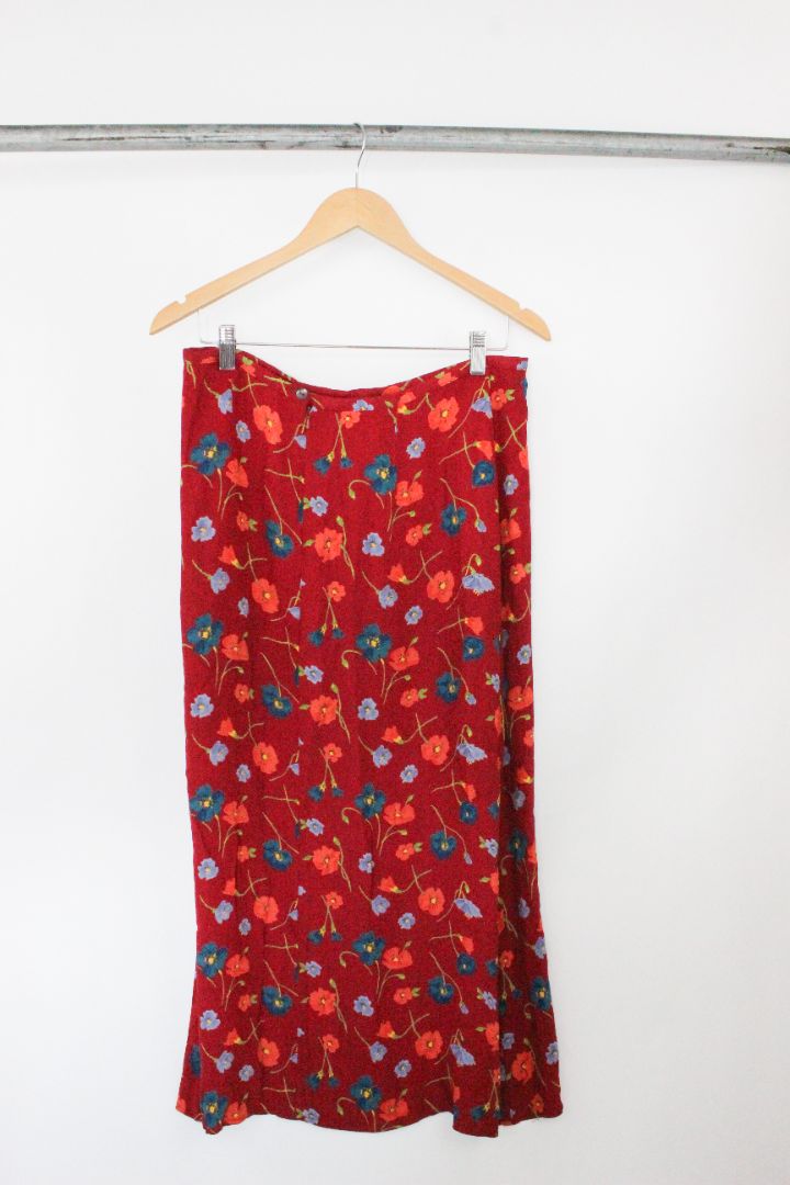 Y2K, MIDI SKIRT, LAURA ASHLEY, 16
