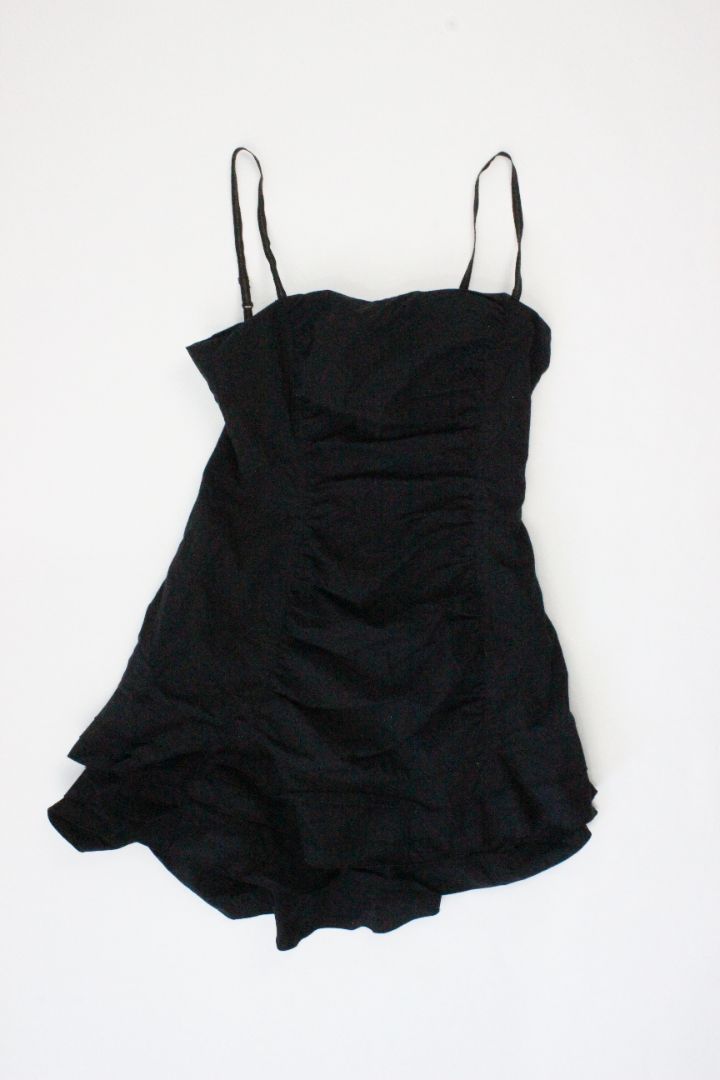 MINI DRESS, CUE, BLACK, 12