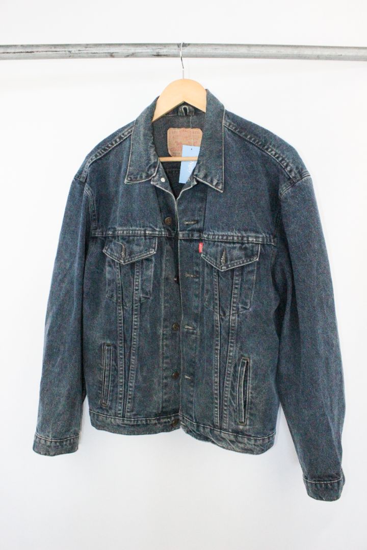 VINTAGE, JACKET, LEVI'S, BLUE DENIM, M/L