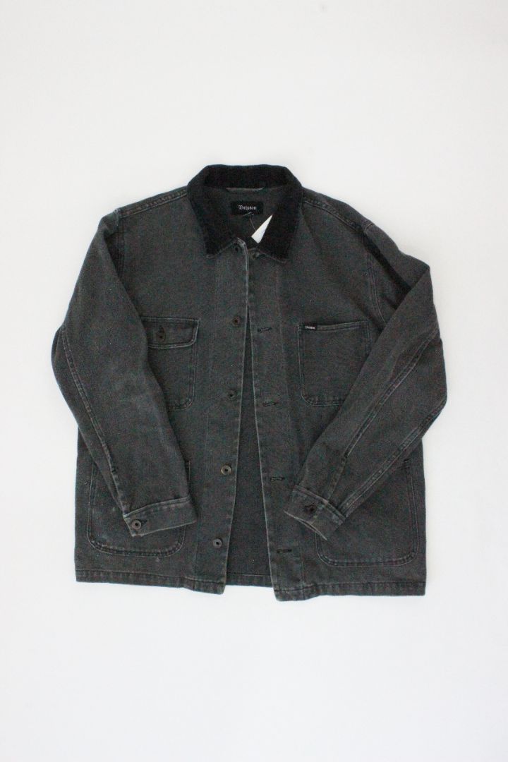 BARN JACKET, BRIXTON, GREY DENIM, M